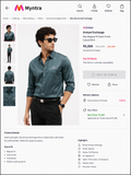 ARMANI EXCHANGE AX GREEN SHIRT