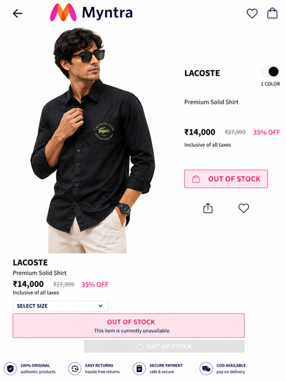 LACOSTE SHIRT