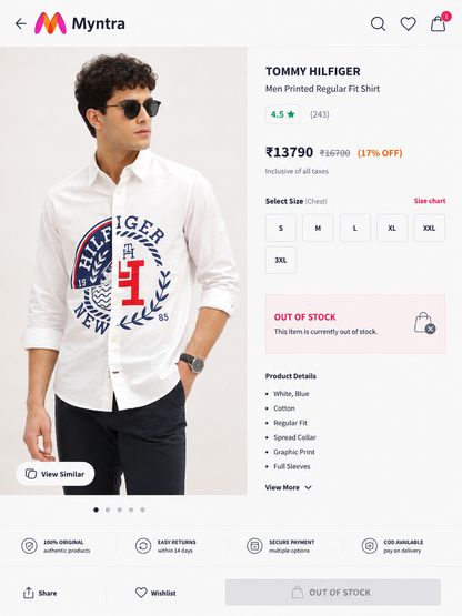 TOMMY HILFIGER WHITE SHIRT