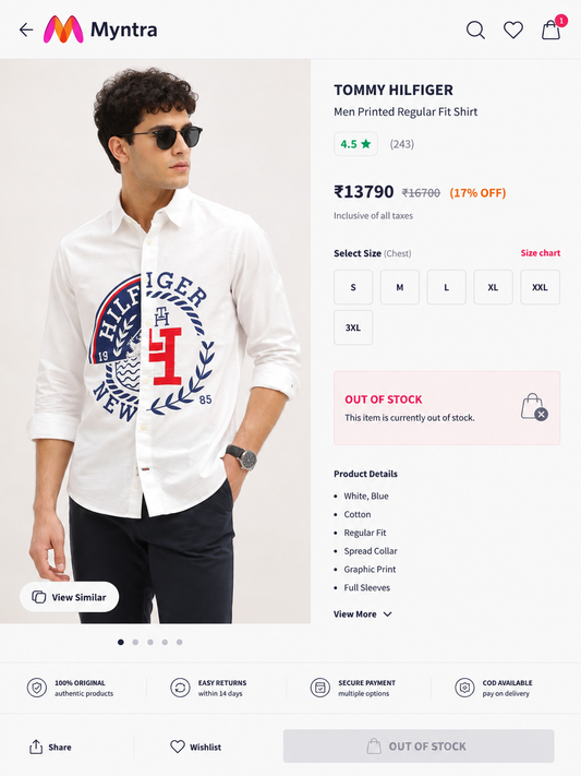 TOMMY HILFIGER WHITE SHIRT
