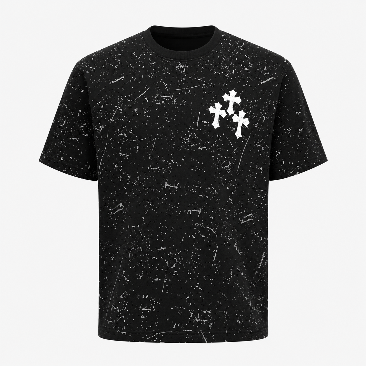 CHROME HEART IMPORTED LUXURY HIGH QUALITY BLACK TSHIRT
