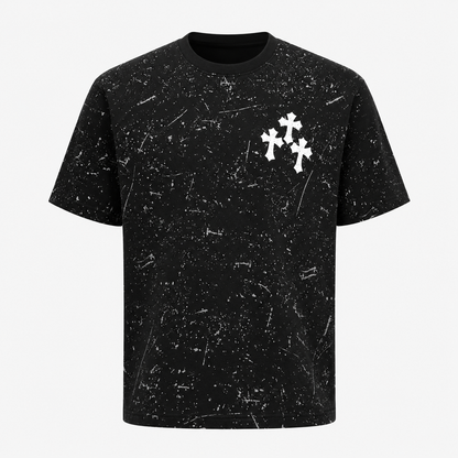 CHROME HEART IMPORTED LUXURY HIGH QUALITY BLACK TSHIRT