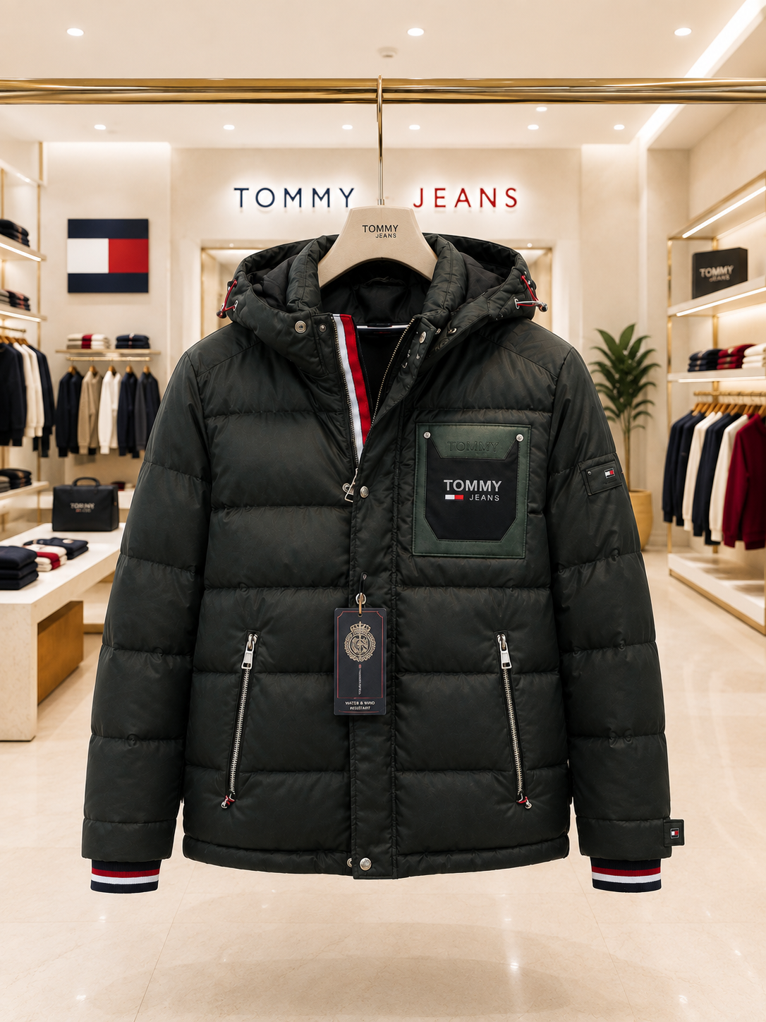 TOMMY HILFIGER MEN'S PREMIUM PUFFER JACKET