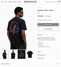 MONCLER IMPORTED LUXURY HIGH QUALITY BLACK TSHIRT