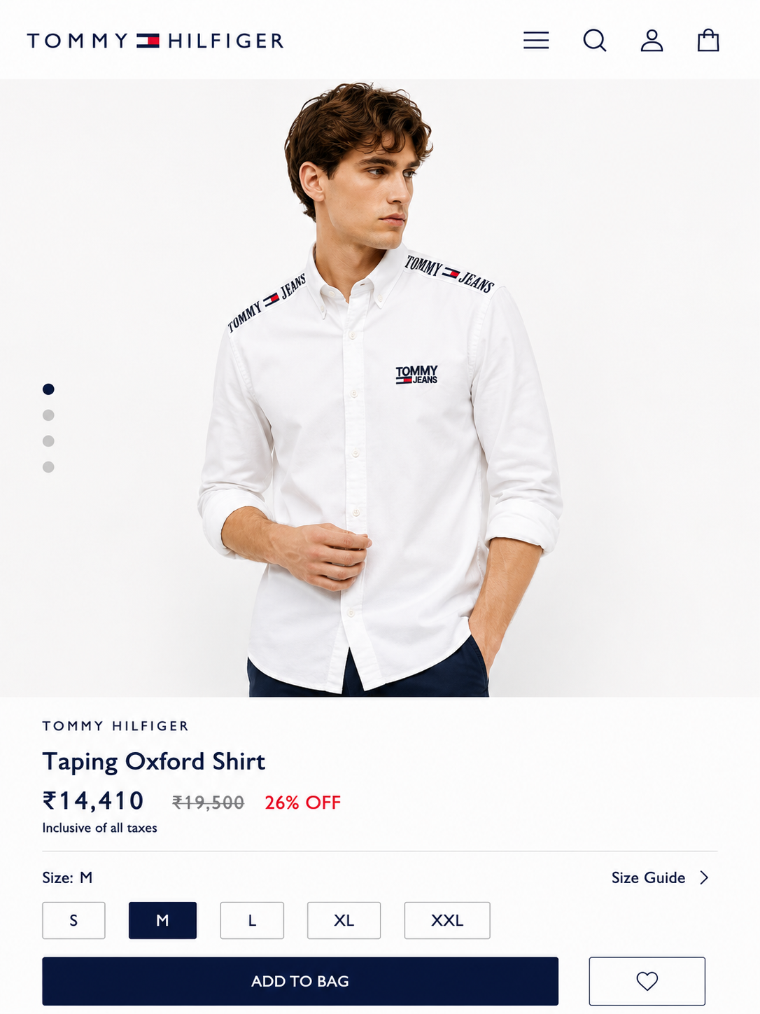 TOMMY HILFIGER WHITE SHIRT