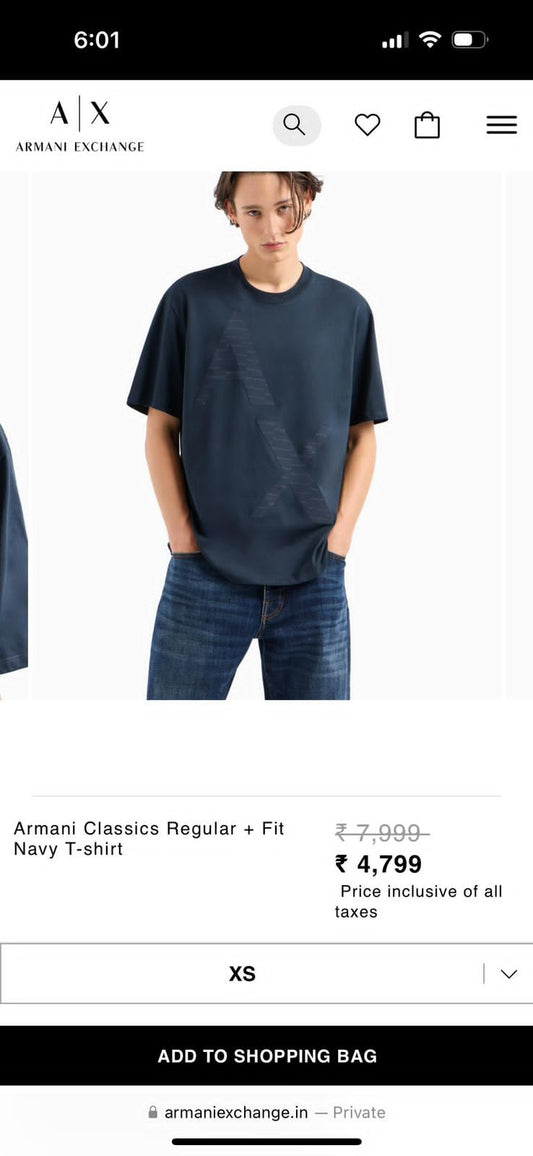 ARMANI EXCHANGE TSHIRT