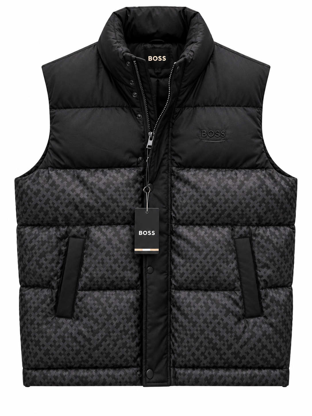 BOSS MEN'S PREMIUM PUFFER HALF JACKET