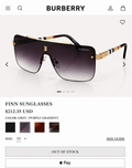 BURBERRY PREMIUM SUNGLASSES